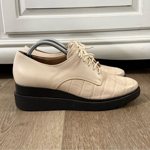 Naturalizer Leather Women’s Oxford Shoes Size 8.5 Ivory Color - Picture 1 of 11